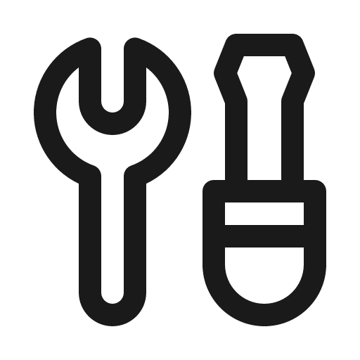 Wrench screwdriver 32 regular icon, solid style, from Fluent UI System Icons