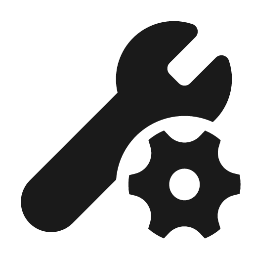 Wrench settings 24 filled icon, filled style, from Fluent UI System Icons