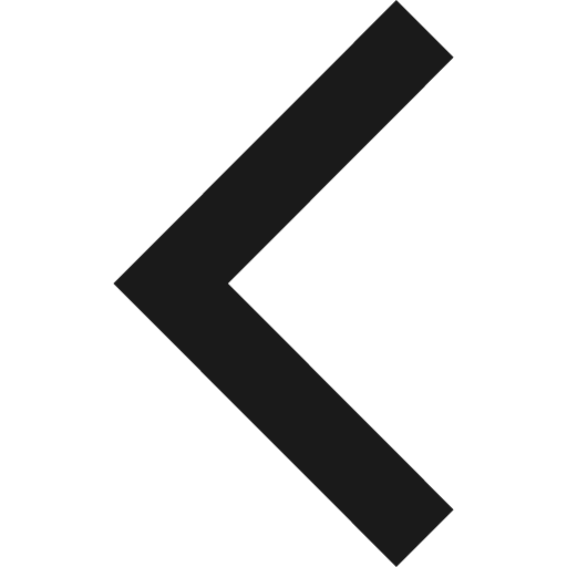 Angle left icon, solid style, from Fontisto