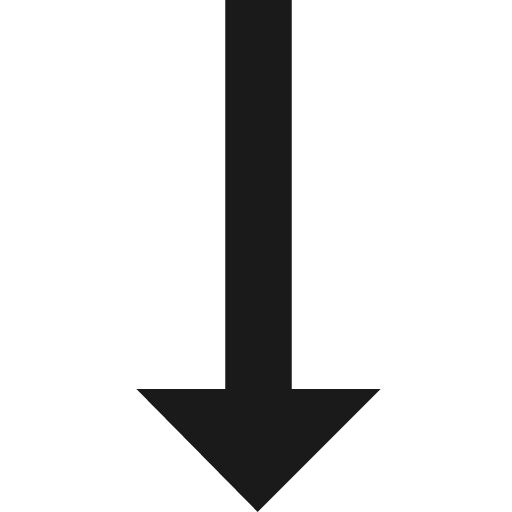 Arrow down l icon, solid style, from Fontisto