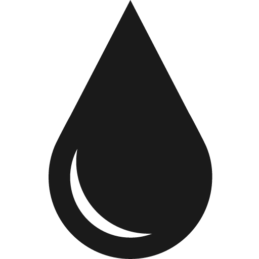 Blood drop icon, solid style, from Fontisto