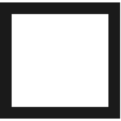 Checkbox passive icon, solid style, from Fontisto