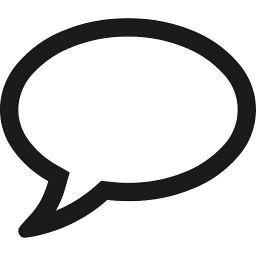 Comment icon, solid style, from Fontisto