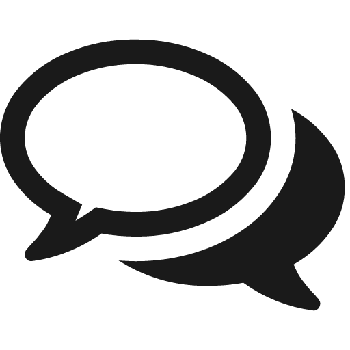 Comments icon, solid style, from Fontisto