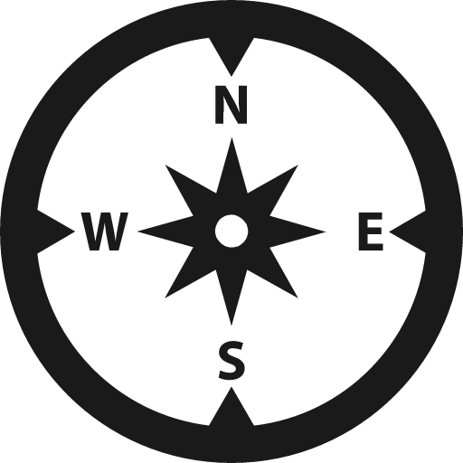 Compass alt icon, solid style, from Fontisto