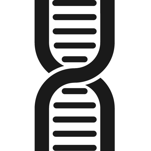 Dna icon, solid style, from Fontisto