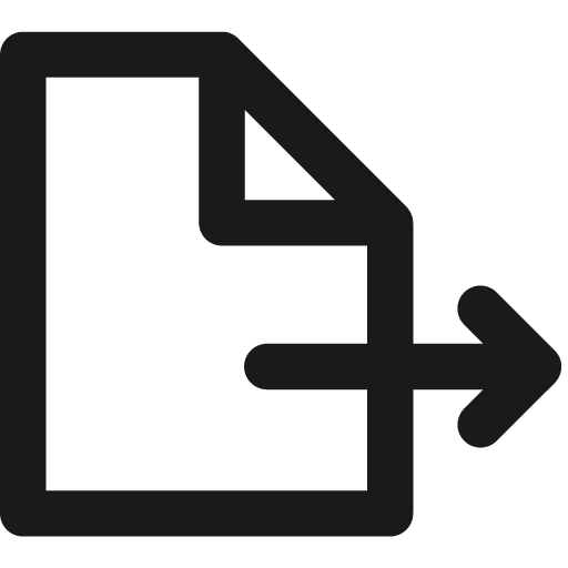 Export icon, solid style, from Fontisto