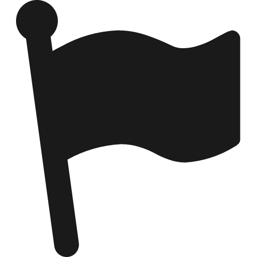 Flag icon, solid style, from Fontisto