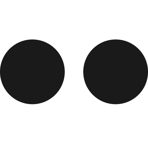 Flickr icon, solid style, from Fontisto