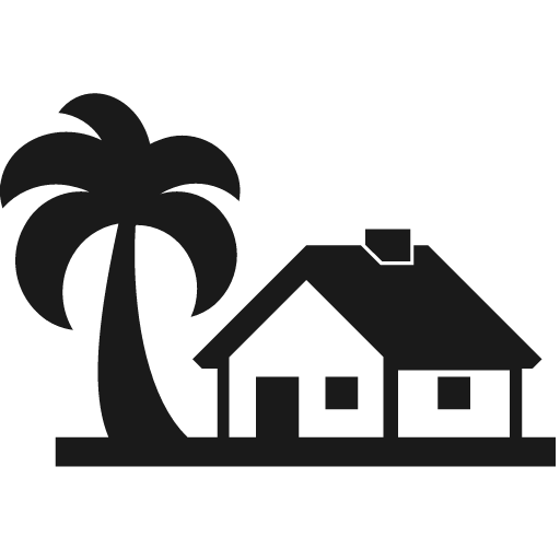 Holiday village icon, solid style, from Fontisto