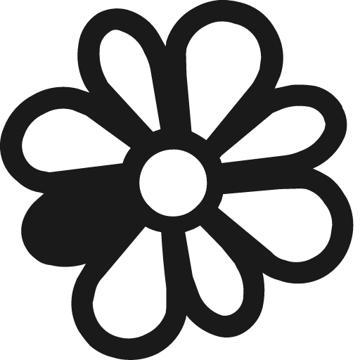 Icq icon, solid style, from Fontisto