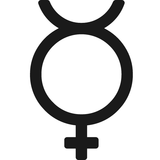Mercury icon, solid style, from Fontisto