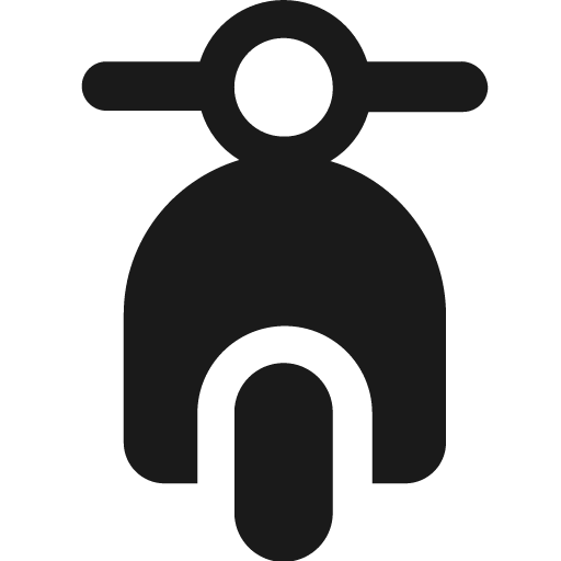 Motorcycle icon, solid style, from Fontisto