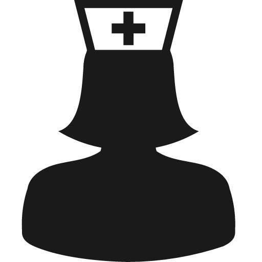 Nurse icon, solid style, from Fontisto