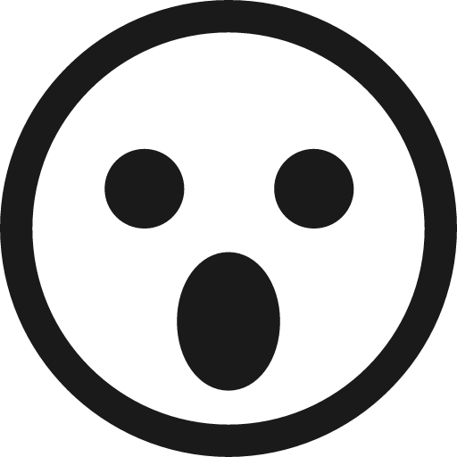 Open mouth icon, solid style, from Fontisto