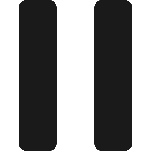 Pause icon, solid style, from Fontisto