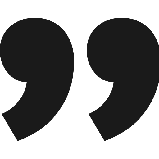 Quote a left icon, solid style, from Fontisto