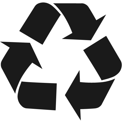Recycle icon, solid style, from Fontisto