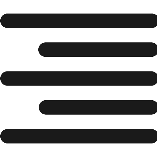 Right align icon, solid style, from Fontisto