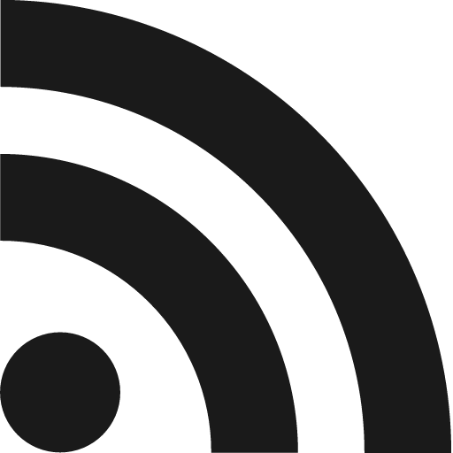 Rss icon, solid style, from Fontisto