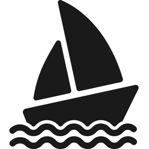 Sait boat icon, solid style, from Fontisto