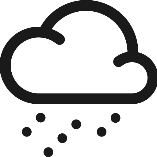 Snow icon, solid style, from Fontisto