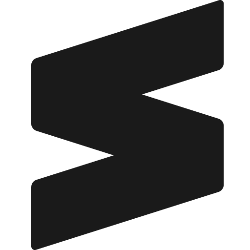Sublime text icon, solid style, from Fontisto