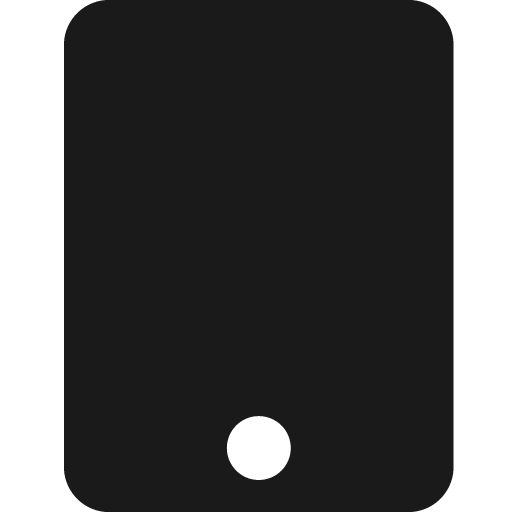 Tablet alt icon, solid style, from Fontisto