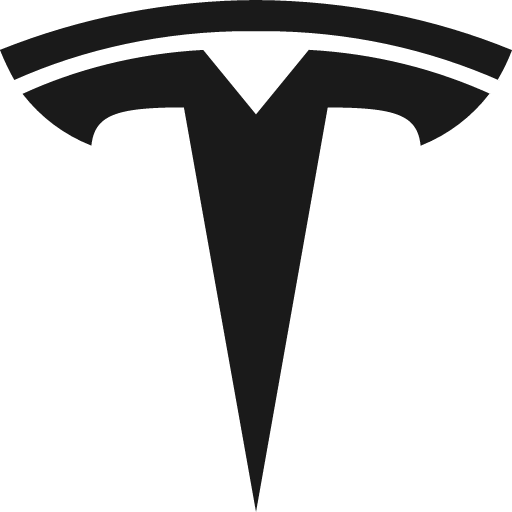 Tesla icon, solid style, from Fontisto