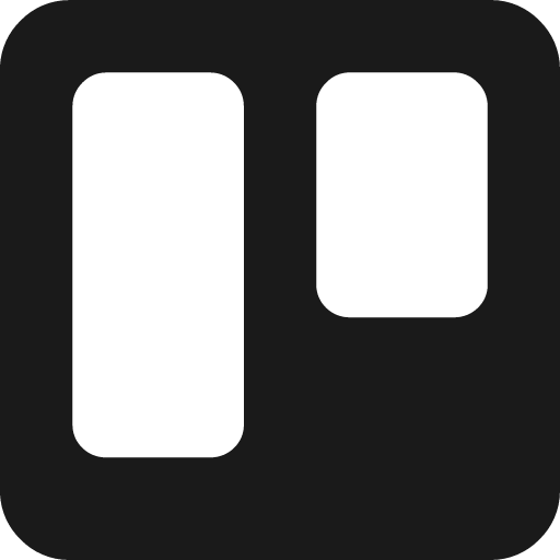 Trello icon, solid style, from Fontisto