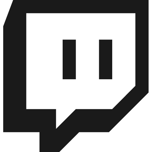 Twitch icon, solid style, from Fontisto