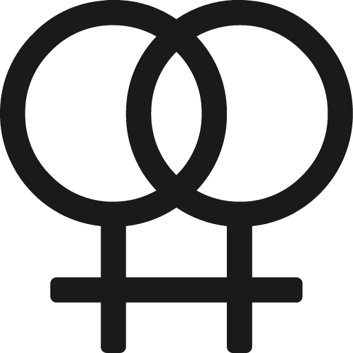 Venus double icon, solid style, from Fontisto
