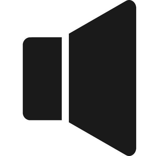 Volume mute icon, solid style, from Fontisto