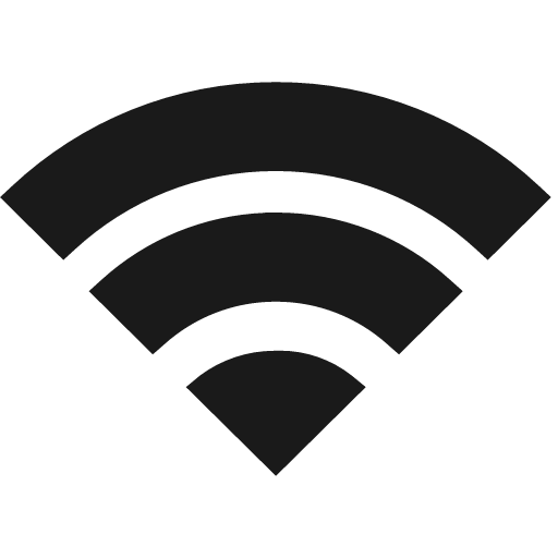 Wifi icon, solid style, from Fontisto
