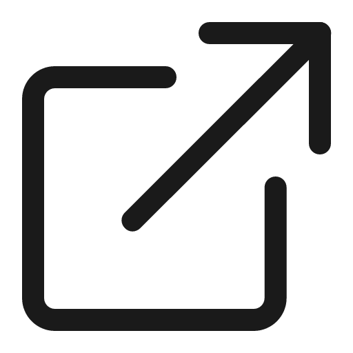Linkexternal icon, solid style, from FormKit Icons