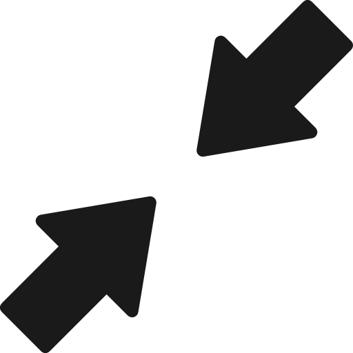 Arrows compress icon, solid style, from Foundation