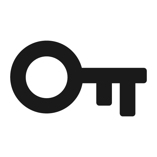 Key icon, solid style, from Foundation