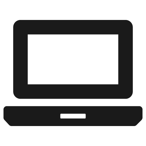Laptop icon, solid style, from Foundation