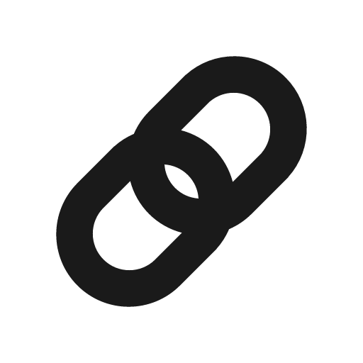 Link icon, solid style, from Foundation