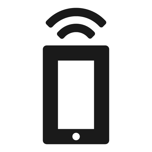 Mobile signal icon, solid style, from Foundation