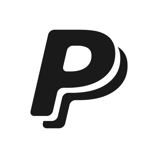 Paypal icon, solid style, from Foundation
