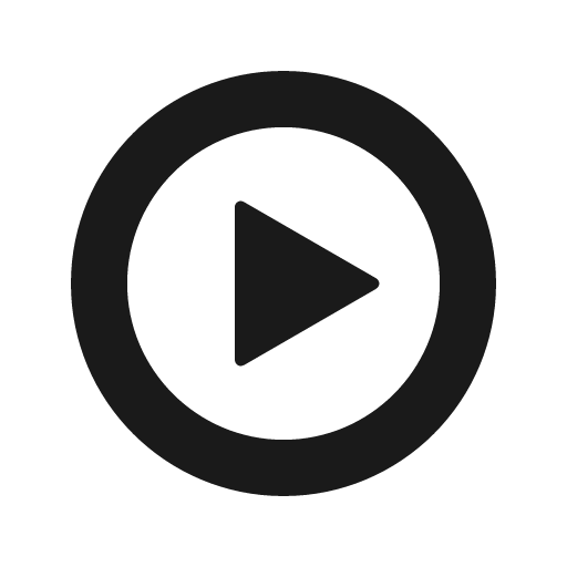Play circle icon, solid style, from Foundation