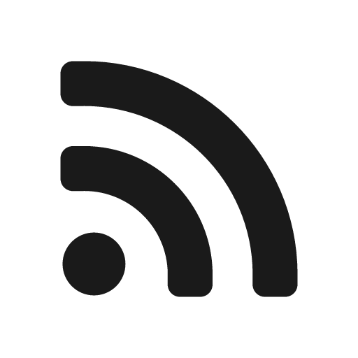 Rss icon, solid style, from Foundation
