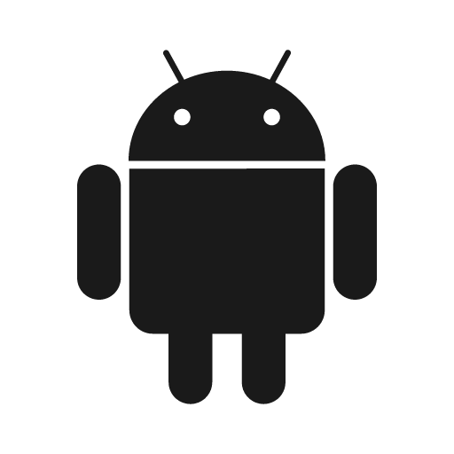 Social android icon, solid style, from Foundation