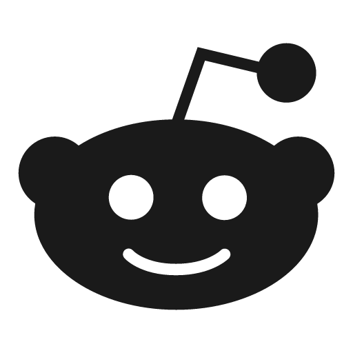 Social reddit icon, solid style, from Foundation