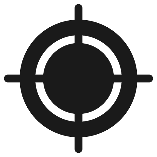 Target two icon, solid style, from Foundation