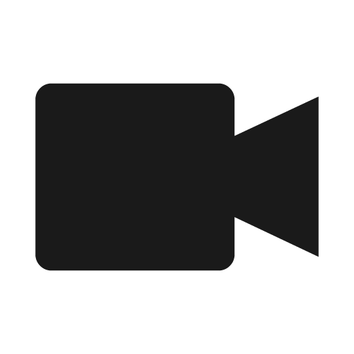 Video icon, solid style, from Foundation