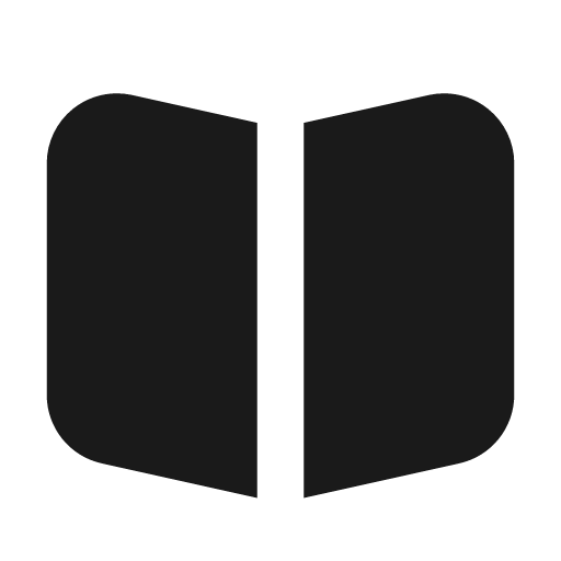 Book open fill 20 icon, solid style, from Garden SVG Icons