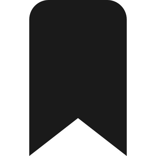 Bookmark fill 16 icon, solid style, from Garden SVG Icons