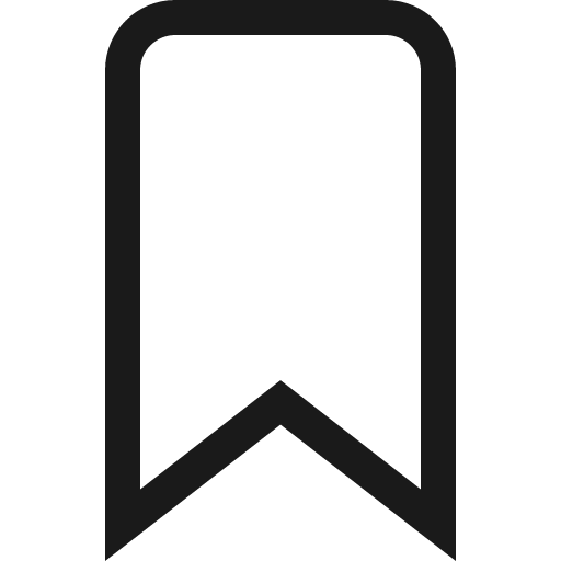 Bookmark stroke 16 icon, solid style, from Garden SVG Icons